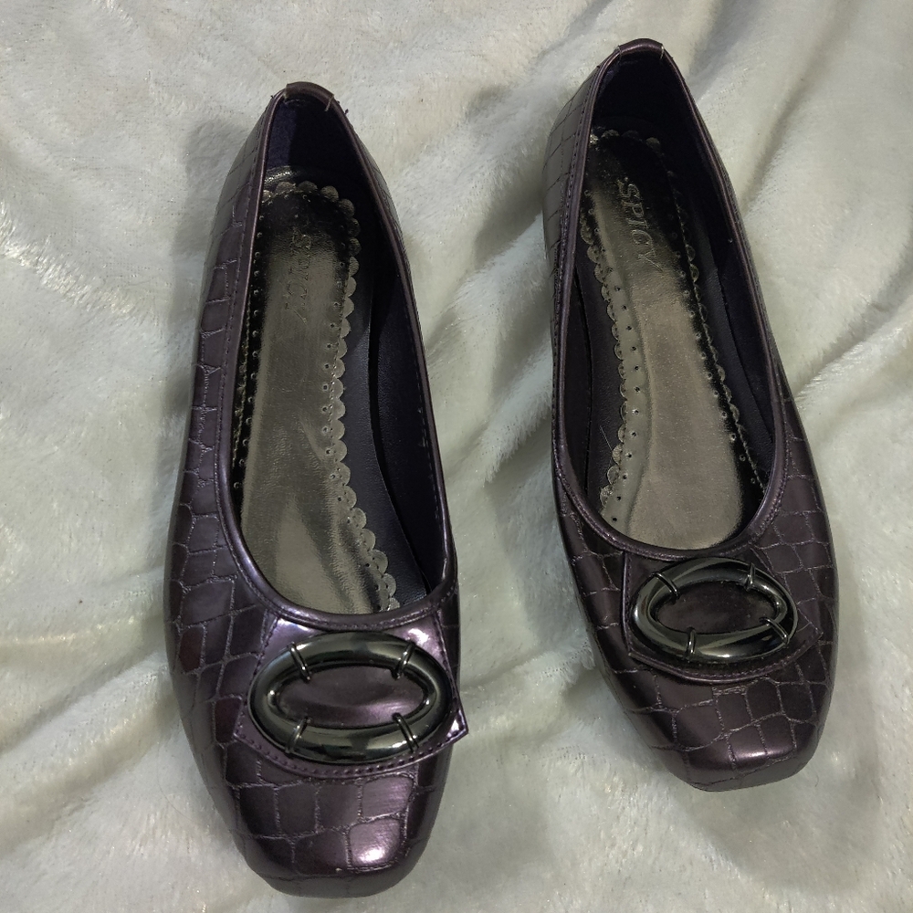 Purple Women's Flats Size 8
